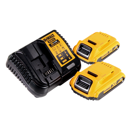 Aspiradora de mano con batería DeWalt DCV 517 D2 18 V 1,9 L + 2 baterías de 2,0 Ah + cargador