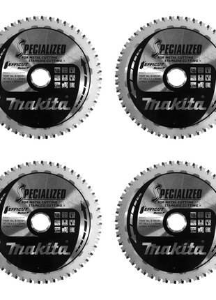 Makita MCCS15048E Hoja de sierra SPECIALIZED EFFICUT 150 x 20 x 1,1 mm 4 piezas (4x B-69331) 48 dientes para metal