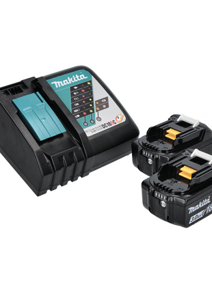 Makita DUB 186 RF soffiatore a batteria soffiatore di foglie 18 V + 2x batteria ricaricabile 3,0 Ah + caricabatterie