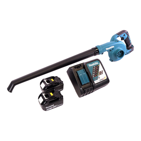 Makita DUB 186 RT Akku Gebläse Laubbläser 18 V + 2x Akku 5,0 Ah + Ladegerät