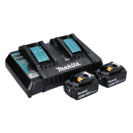 Makita DCW 180 PG Glacière et réchaud à compresseur sans fil 36 V ( 2x 18 V ) 20 L + 2x batterie 6,0 Ah + double chargeur