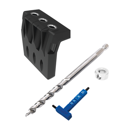 KREG Pocket Hole Jig 720 Taschenloch Bohrschablone + Micro Bohrschablone + Stufenbohrer + Bit + Schrauben