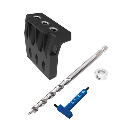 KREG Pocket Hole Jig 720 PRO pocket hole drilling jig + base station + micro drilling jig + step drill + bit + screws