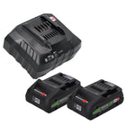 Prebena Battery Set 18V: 2x LiHD Batteries 4Ah + Charger 12-36 CAS System