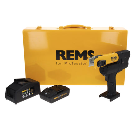 REMS Mini Press 22 V ACC Basic Pack Akku Radialpresse 21,6 V 22 kN ( 578010 R220 ) + 1x Akku 1,5 Ah + Ladegerät + Koffer