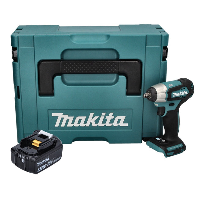 Makita DTW 180 F1J Atornillador de impacto a batería 18 V 180 Nm 3/8" sin escobillas + 1 batería de 3,0 Ah + Makpac - sin cargador