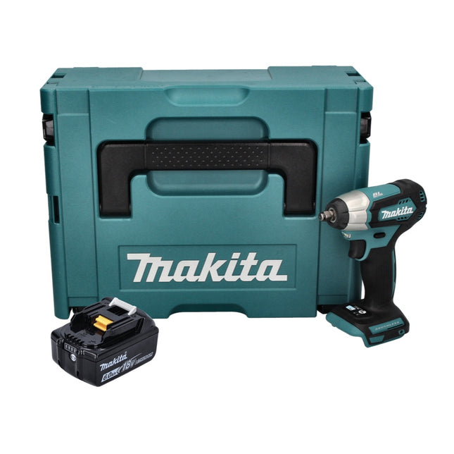 Atornillador de impacto a batería Makita DTW 180 G1J 18 V 180 Nm 3/8" sin escobillas + 1 batería de 6,0 Ah + Makpac - sin cargador