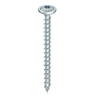HECO TOPIX plus tornillos profesionales para construcción en madera 6,0 x 60 mm 100 piezas (61063) tornillo para madera totalmente roscado, cabeza con arandela, accionamiento en T, galvanizado azul, A3K