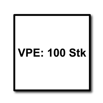 HECO TOPIX plus Vis à bois professionnelle 8,0 x 260mm - Filetage partiel - Tête ronde large  - T-Drive - Zingué bleue, A3K - 100 pièces ( 2x 61353 )