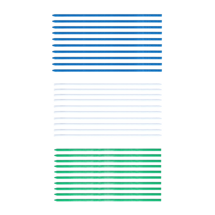 Pica DRY Vorteils Pack 3x Longlife Automatic Pen Tieflochmarker + 30x Spezial Minen Wasserstrahlfest Blau Weiss Grün - Toolbrothers