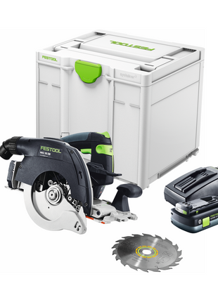 Festool HKC 55 EB-Basic Akku Handkreissäge 18 V 160 mm Brushless ( 576163 ) + 1x Akku 4,0 Ah + Ladegerät + Systainer - Toolbrothers