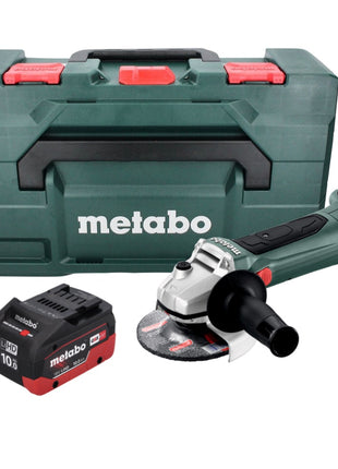 Meuleuse d'angle sur batterie Metabo W 18 LTX 125 18 V 125 mm + 1x batterie 10,0 Ah + metaBOX - sans chargeur