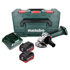 Amoladora angular a batería Metabo W 18 LTX 125 18 V 125 mm + 2x baterías 10,0 Ah + cargador + metaBOX