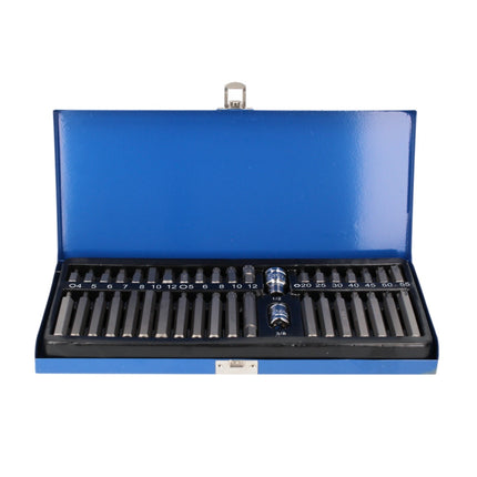 Taladro atornillador inalámbrico Makita DDF 485 Z 18 V 50 Nm sin escobillas + juego de puntas de 40 piezas - sin batería, sin cargador