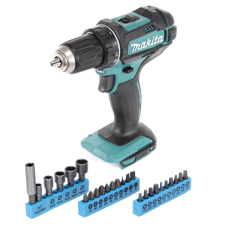 Makita DDF 482 Z Cordless Drill Driver 62Nm 18V + Socket spanner set - 26 pcs. - without battery, without charger