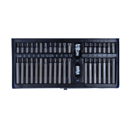 Taladro atornillador inalámbrico Makita DDF 458 Z 18 V 91 Nm + juego de puntas 40 piezas - sin batería, sin cargador