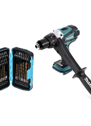 Makita DDF 458 Z taladro atornillador inalámbrico 18 V 91 Nm + juego de brocas de 40 piezas - sin batería, sin cargador