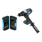 Makita DDF 458 Z taladro atornillador inalámbrico 18 V 91 Nm + juego de brocas de 40 piezas - sin batería, sin cargador