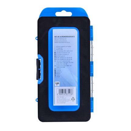 Makita DDF 458 Z Perceuse-visseuse sans fil 18V, 91 Nm + Set d'embouts, 100 pcs. - sans batterie, sans chargeur