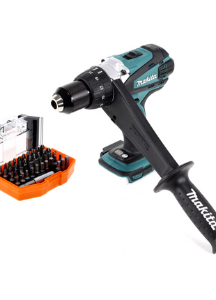 Makita DDF 458 Z Perceuse-visseuse sans fil 18 V, 91 Nm + Set d'embouts, 44 pcs. - sans batterie, sans chargeur