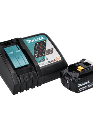 Makita DDF 458 RF1 taladro atornillador inalámbrico 18 V 91 Nm + 1x batería 3,0 Ah + cargador + juego de puntas 44 piezas