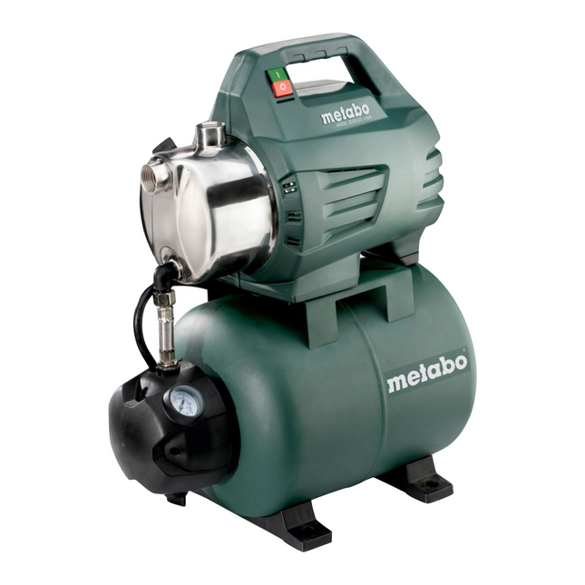 Metabo HWW3500/25 INOX Bomba de agua doméstica 900 W 4,5 bar ( 600969000 ) Motor condensador sin mantenimiento