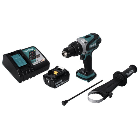 Makita DHP 458 RF1 taladro percutor inalámbrico 18 V 91 Nm + 1x batería 3,0 Ah + cargador