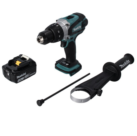 Makita DHP 458 M1 Perceuse-visseuse à percussion sans fil 18 V 91 Nm + 1x batterie 4,0 Ah - sans chargeur