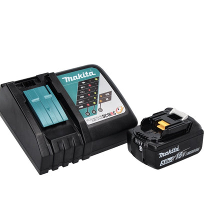 Trapano avvitatore a percussione a batteria Makita DHP 458 RT1 18 V 91 Nm + 1x batteria 5,0 Ah + caricabatterie