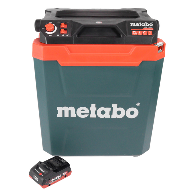 Enfriadora sin cable Metabo KB 18 BL 18 V con función de mantener caliente 28 l sin escobillas + 1x batería recargable 4,0 Ah - sin cargador