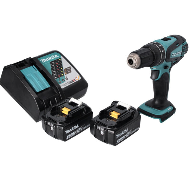 Taladro percutor inalámbrico Makita DHP 456 RF 18 V 50 Nm + 2x baterías 3,0 Ah + cargador