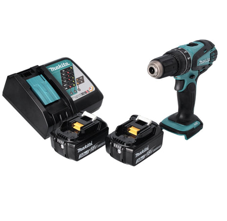 Taladro percutor inalámbrico Makita DHP 456 RF 18 V 50 Nm + 2x baterías 3,0 Ah + cargador