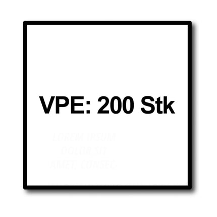 HECO MULTI MONTI plus F Schraubanker 5,0 x 40 mm 200 Stück ( 54265 ) Betonschraube, Senkkopf, T-Drive, verzinkt blau, A2K - Toolbrothers