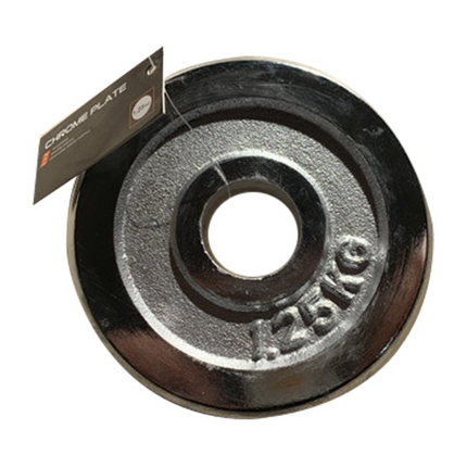Disco de pesas Disco de pesas para mancuernas Peso de acero cromado 1,25 kg 1 pieza Diámetro del agujero de 30 mm
