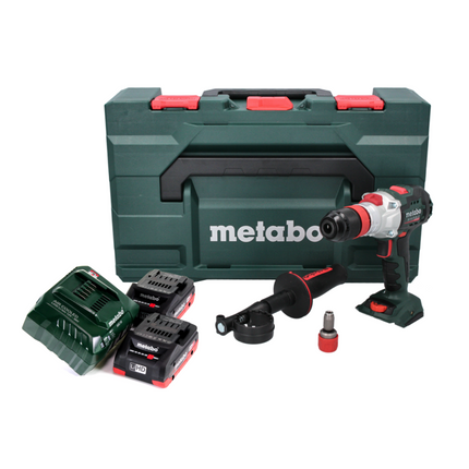 Metabo SB 18 LTX BL Q I Cordless impact drill 18 V 130 Nm brushless + 2x rechargeable battery 4.0 Ah + charger + metaBOX