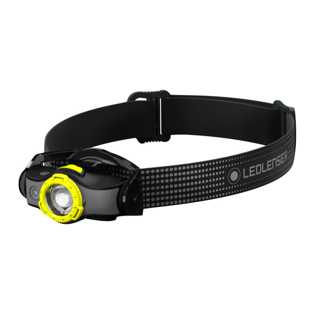 Linterna frontal LED Ledlenser MH5 400 lm IPX4 negro / amarillo (502144) + 1x batería + 1x cable de carga