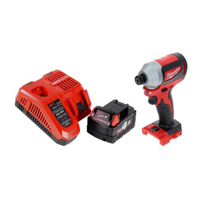 Milwaukee M18 BLID2-401FC Akumulatorowy klucz udarowy 18 V 180 Nm 1/4" bezszczotkowy + 1x akumulator 4,0 Ah + ładowarka