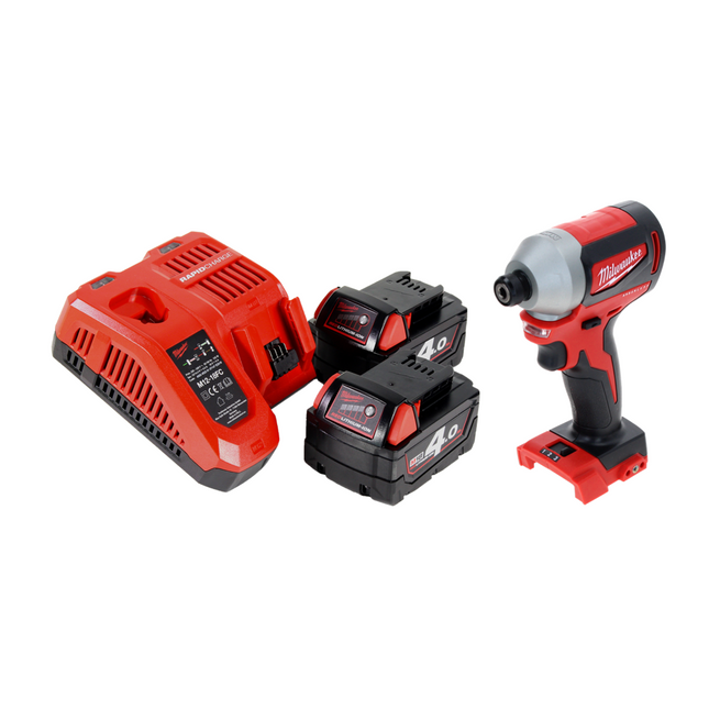 Milwaukee M18 BLID2-402FC Akumulatorowy klucz udarowy 18 V 180 Nm 1/4" bezszczotkowy + 2x akumulator 4,0 Ah + ładowarka