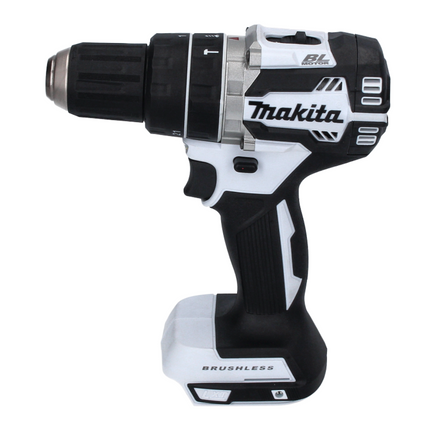 Makita DHP 484 M1J W Taladro percutor inalámbrico 18 V 54 Nm sin escobillas blanco + 1x batería 4,0 Ah + Makpac - sin cargador