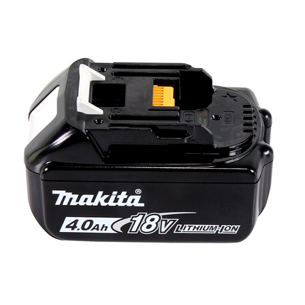 Makita DHP 484 M1J W Taladro percutor inalámbrico 18 V 54 Nm sin escobillas blanco + 1x batería 4,0 Ah + Makpac - sin cargador