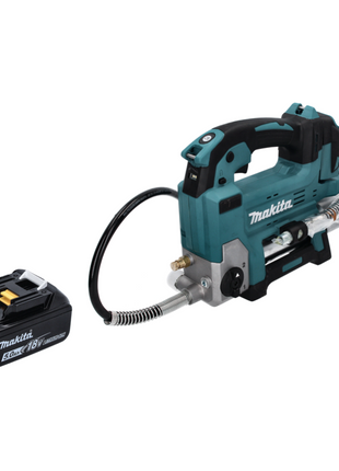 Makita DGP 180 T1 cordless grease gun 18 V 690 bar + 1x rechargeable battery 5.0 Ah - without charger