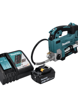 Makita DGP 180 RG1 cordless grease gun 18 V 690 bar + 1x rechargeable battery 6.0 Ah + charger