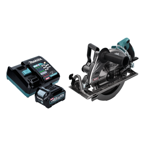 Makita RS 002 GD1 Akku Handkreissäge 40 V max. 260 mm Brushless + 1x Akku 2,5 Ah + Ladegerät