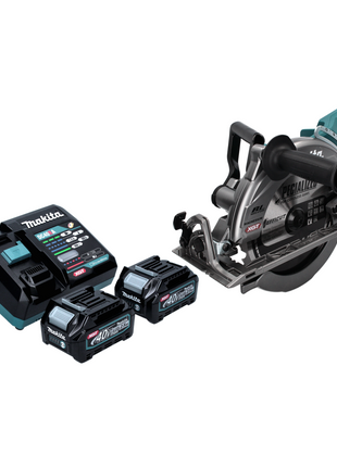 Makita RS002GD2 Scie Circulaire sans fil 260mm 40V max. Brushless + 2x Batteries 2,5Ah + Chargeur