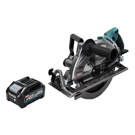 Sierra circular de mano a batería Makita RS 002 GM1 40 V máx. 260 mm sin escobillas + 1x batería 4,0 Ah - sin cargador