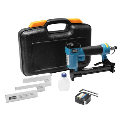 Güde KN 14 Graffettatrice ad aria compressa IG 1/4" ( 40088 ) + 1800x Graffe + Olio + Occhiali di protezione + Valigetta