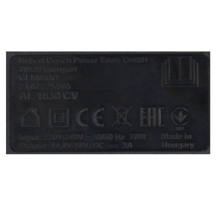 Bosch AL 1830 CV Caricabatterie 14,4 V - 18 V per batterie Li-Ion ( 1600A005B3 ) - Home & Garden System POWER FOR ALL