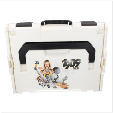 Prensa radial REMS Akku-Press 22 V ACC White Edition 32 kN (576011 PL2EM) + 1x batería 2,5 Ah + 1x cargador + L-Boxx