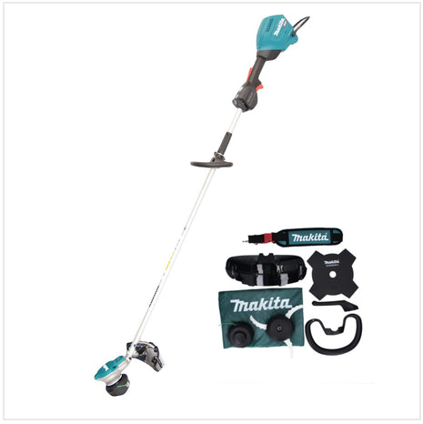 Makita UR 003 GZ01 débroussailleuse sur batterie 40 V sans balais IPX4 + bandoulière + tête de couteau + tête de fil + couteau à mouche + sac - sans batterie, sans chargeur