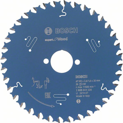 Bosch Expert for Wood Kreissägeblatt 165 x 1,6 x 30 mm 36 Z ( 2608644026 )